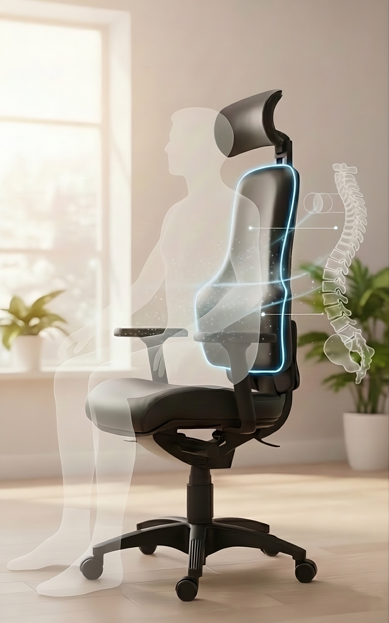 Bürostuhl gegen Rückenschmerzen